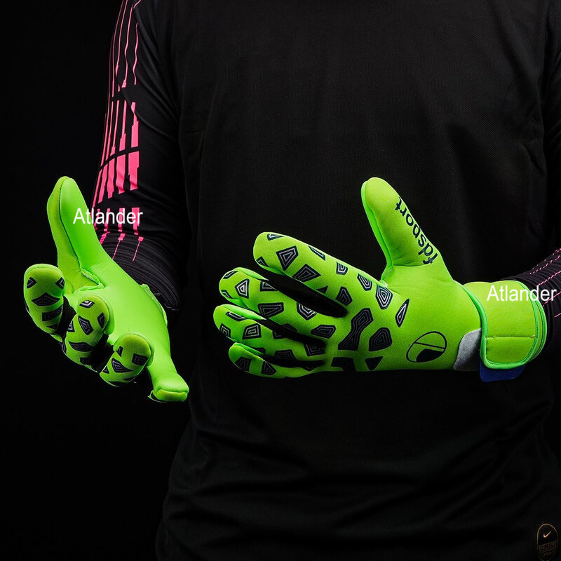 Латексные перчатки вратаря высшего качества, 4 мм, толстые футбольные перчатки для мужчин и женщин, футбольные перчатки, футбольные перчатки