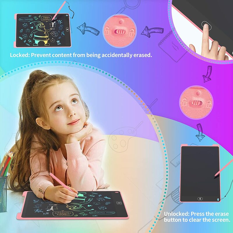 Tablero de escritura de 8,5/12 pulgadas, tableta de dibujo con pantalla LCD, tabletas gráficas digitales, almohadilla electrónica de escritura a mano, juguetes, regalos para niños