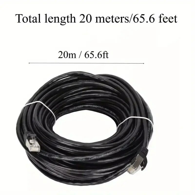 Высокоскоростной Ethernet-кабель Cat6, сетевой кабель для видеодомофона, компьютера, маршрутизатора, серверов, принтеров (20 м)