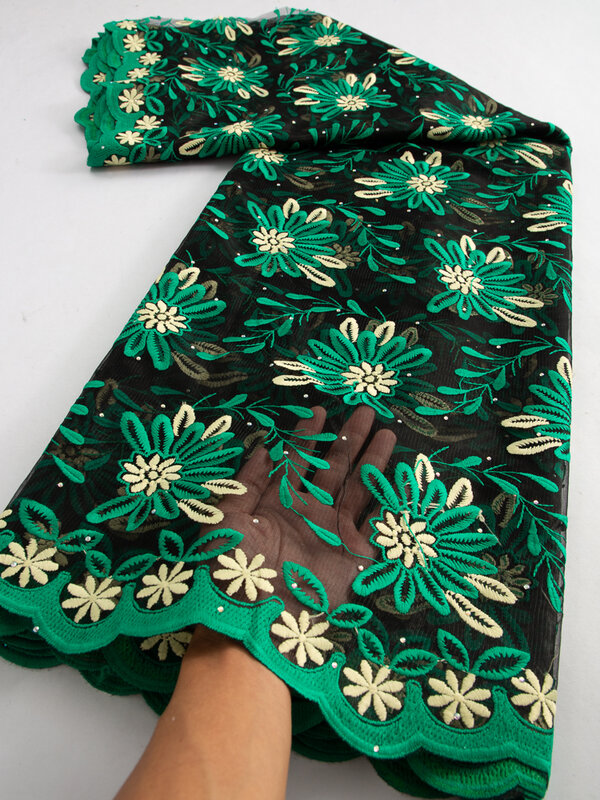 Африканская французская сетчатая кружевная ткань 2023, высококачественный Нигерийский Африканский тюль, сетчатая кружевная ткань для женщин, вечерние женские платья, TY3596