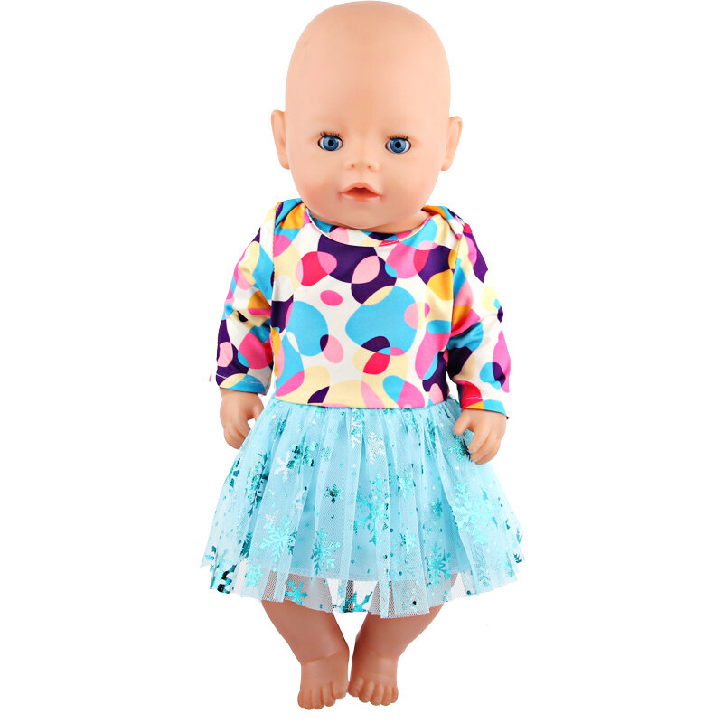 Neue Nette Liebe Kleid Für 43cm Baby Neue Geboren Puppe Katze Kleidung Rock Für Amerikanischen 18 Zoll Mädchen, unsere Generation,Zapf Puppe Festival