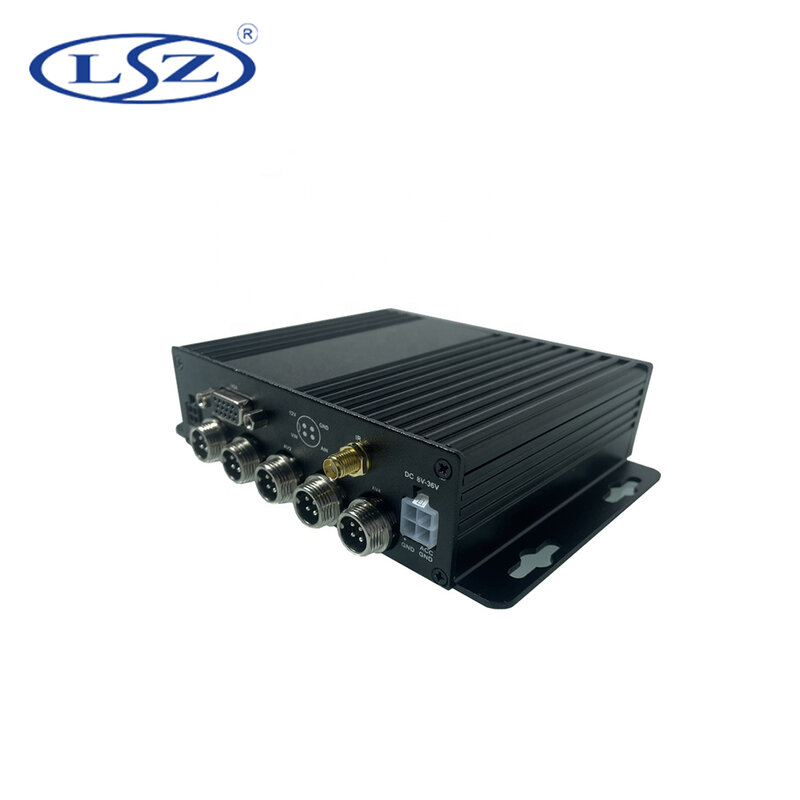 LSZ 4 채널 AHD 1080P SD 카드, MDVR H.264 모바일 DVR 차량 비디오 녹음기 지지대, GPS 기능