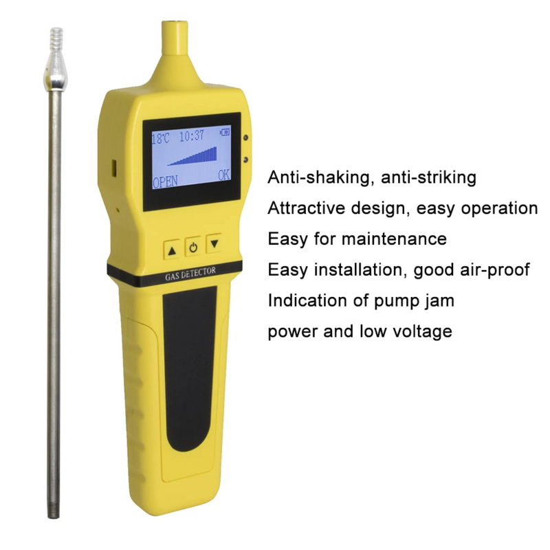 Pompa pengambilan sampel Gas industri portabel pengisian Digital cerdas pompa eksternal perangkat sampel mendukung semua Gas