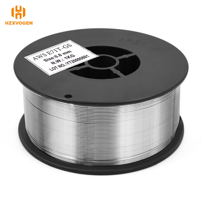 HZXVOGEN 1KG Mig welding Flux Core Wire Gasless Wires Iron Welding Carbon Steel  0.8mm Mig Welder Accessories For Soldering