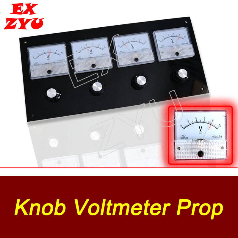 Knopf Voltmeter Prop Escape Room Prop Real Life Spiel Drehen Sie die Knöpfe, um die Position Interruptor Jogo de Fuga ex Zyu zu korrigieren