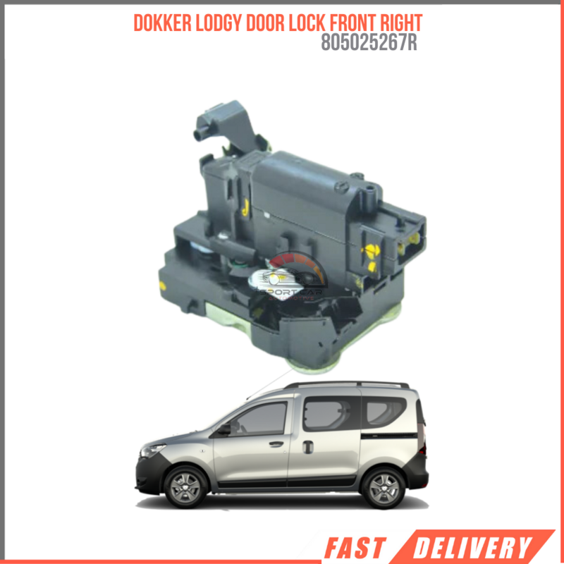 Cerradura de puerta delantera derecha para DOKKER LODGY, 805025267R, precio asequible, garantía duradera
