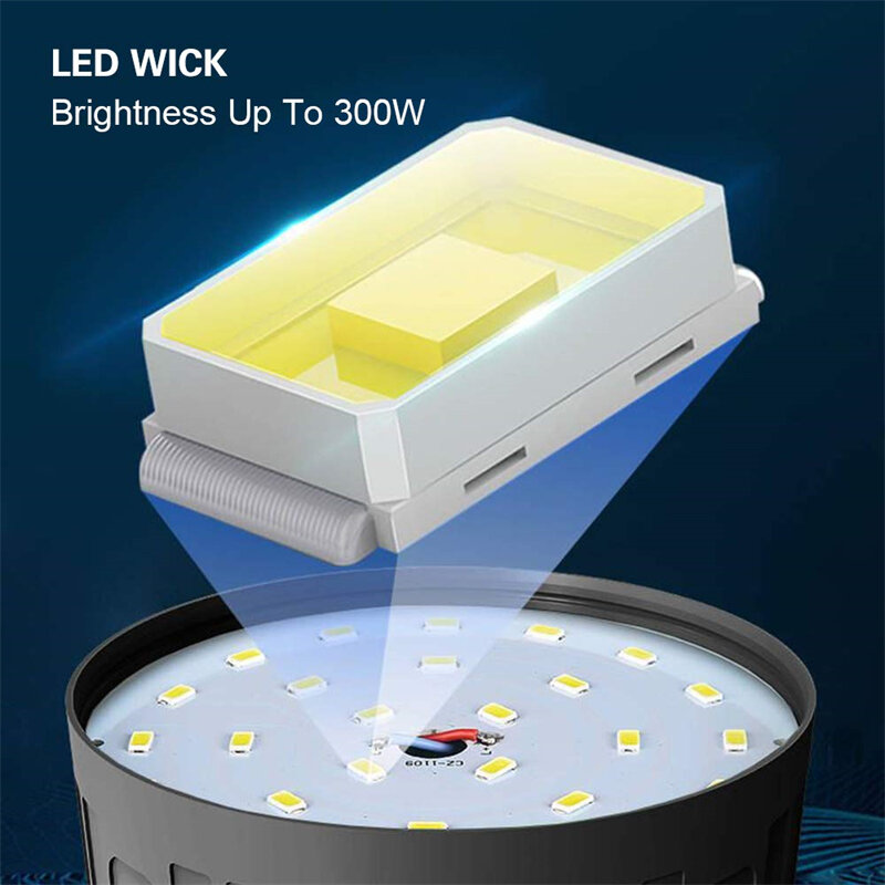 Luz LED Solar para acampada, linterna de 280W recargable por USB, 3 modos, lámpara de emergencia para exteriores, senderismo, pesca, lámpara nocturna brillante