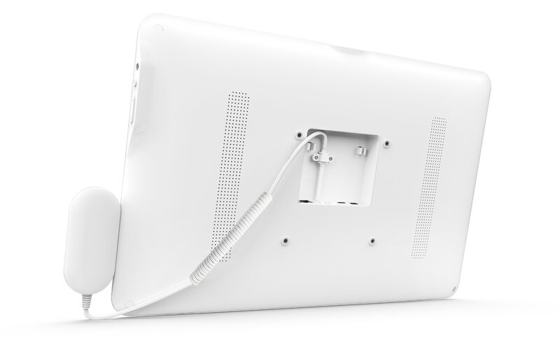 10 Zoll medialer Tablet-PC für das Gesundheits wesen (Android 11, Poe, Sichtschutz kamera, SOS, Echo unterdrückung, Vesa für Bett montiert)