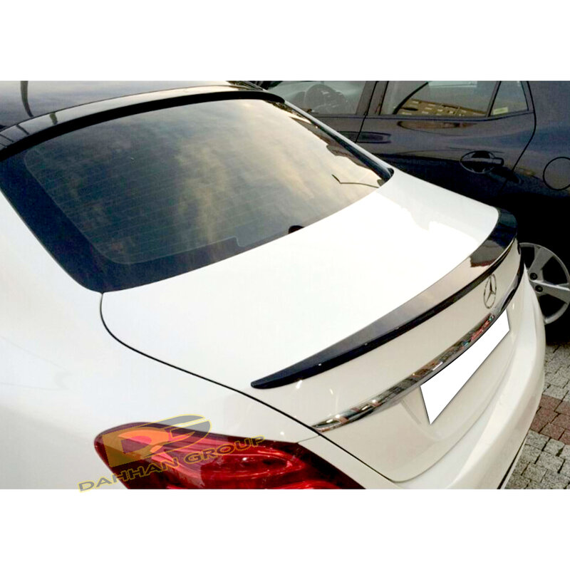 سيارة مرسيدس بنز فئة C W205 2016 - 2022 AMG ذات تصميم تشريحي جناح خلفي مطلي أو خام عالي الجودة بلاستيك ABS