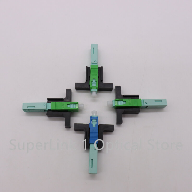 Wholesales SC APC SCUPC Fast Connector 53mm Single-Mode Connector FTTH Tool Cold Connector Tool Fiber Optic Fast Connnector 53mm