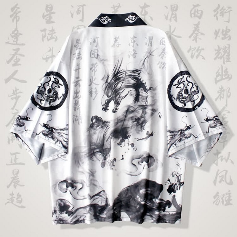 Unisex Kimono Streetwear Cosplay Costume, Casaco Cardigan, Yukata, Harajuku, Asiático, Roupas Japonesas, Samurai, Anime, Haori