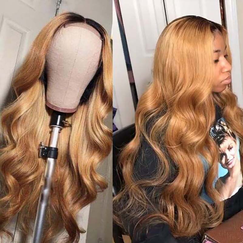 13x4 HD Hightlight 4/27 парик хайлайтер медовые светлые парики цвет 13x 6 кружевной передний парик волнистые человеческие волосы для женщин