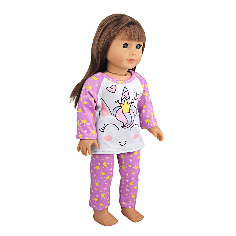 Leuke Dier Pop Kleding Rompertjes Suit Outfit Voor Amerikaanse 18 Inch Meisje & 43Cm Nieuwe Baby Geboren Pop Onze generatie Poppen Kledingstuk Speelgoed