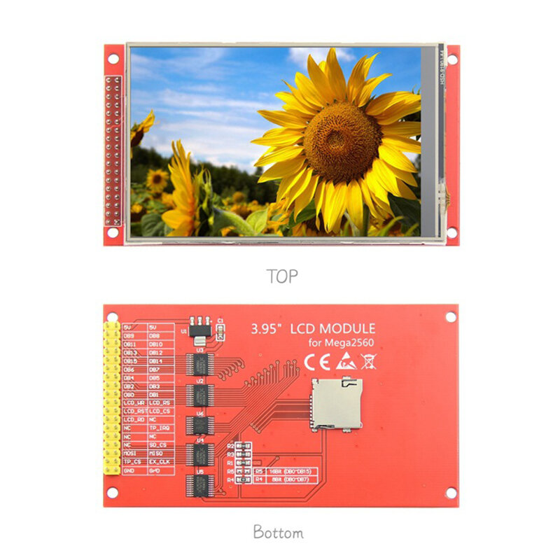 Nuovo modulo Display LCD a colori TFT da 3.95 "4.0" 320*480 3.95 pollici ILI9488 Pixel Touch screen 8 bit parallelo per STM32/C51/Mega 2560