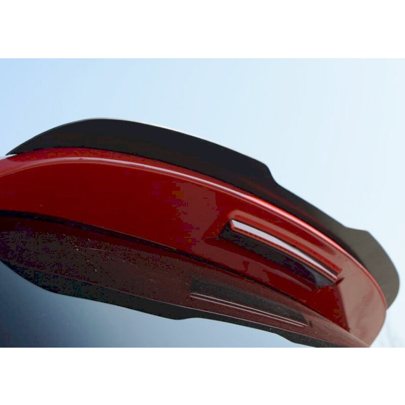 V.W Golf MK6 2008 - 2012 GTI MAX Design หมวกสปอยเลอร์ด้านหลังปีกขยายเปียโนกลอสสีดำพื้นผิวพลาสติก
