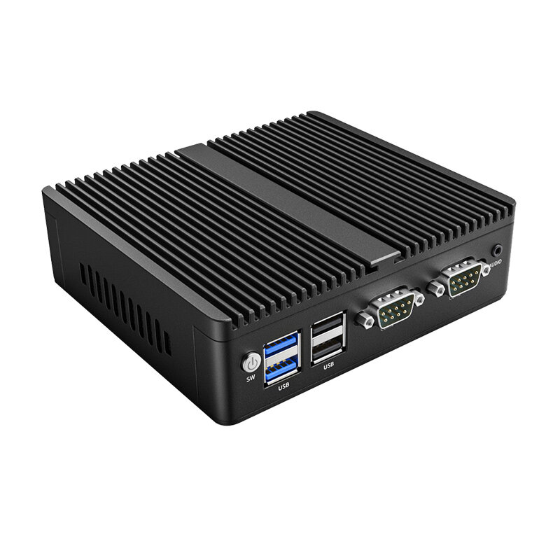 IKuaiOS bezfanowy komputer przemysłowy G30 2LAN Gigabit Ethernet Core i3 i5 do automatyzacji IoT Machine Vision DAQ 2 xrs232 1168