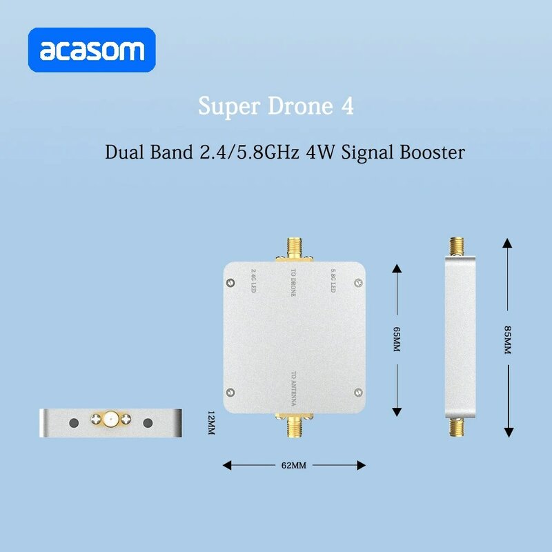 Amplificador de señal para Dron, extensor de rango Wifi de doble banda, DJI, Mavic, Phantom, Avata, FPV, 2,4G y 5,8G