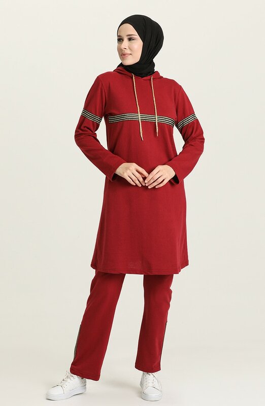 Conjunto de chándal con capucha para mujer, ropa de manga larga sin forro, Hijab de temporada, moda musulmana, elegante, Verano