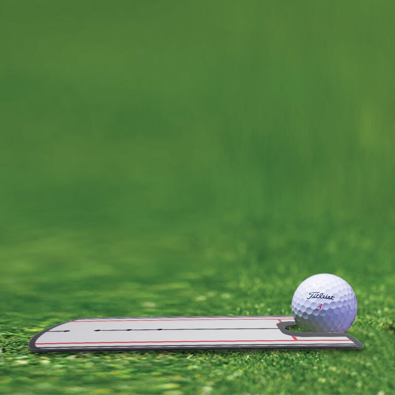 Golf Putting Alignment Spiegel mit Putting Cup Combo tragbare Swing Trainings hilfen üben Putting Trainer mit Loch Cup Set