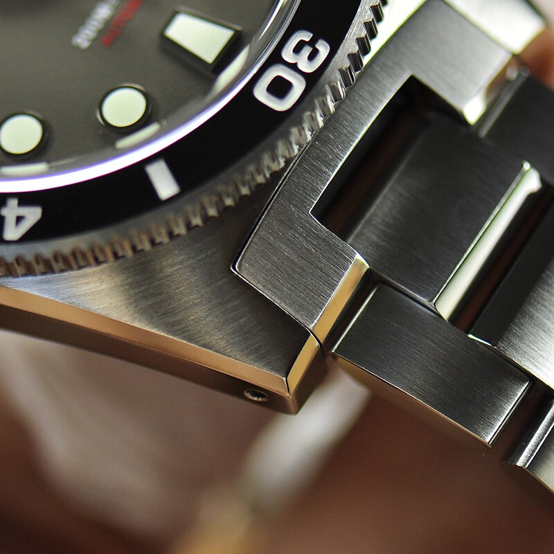 LANSTB-zegarki sportowe dla mężczyzn, nowy mechaniczny zegarek z szafirowym światłem, wodoodporny zegarek dla nurków, luksusowy zegarek roboczy ze stali nierdzewnej