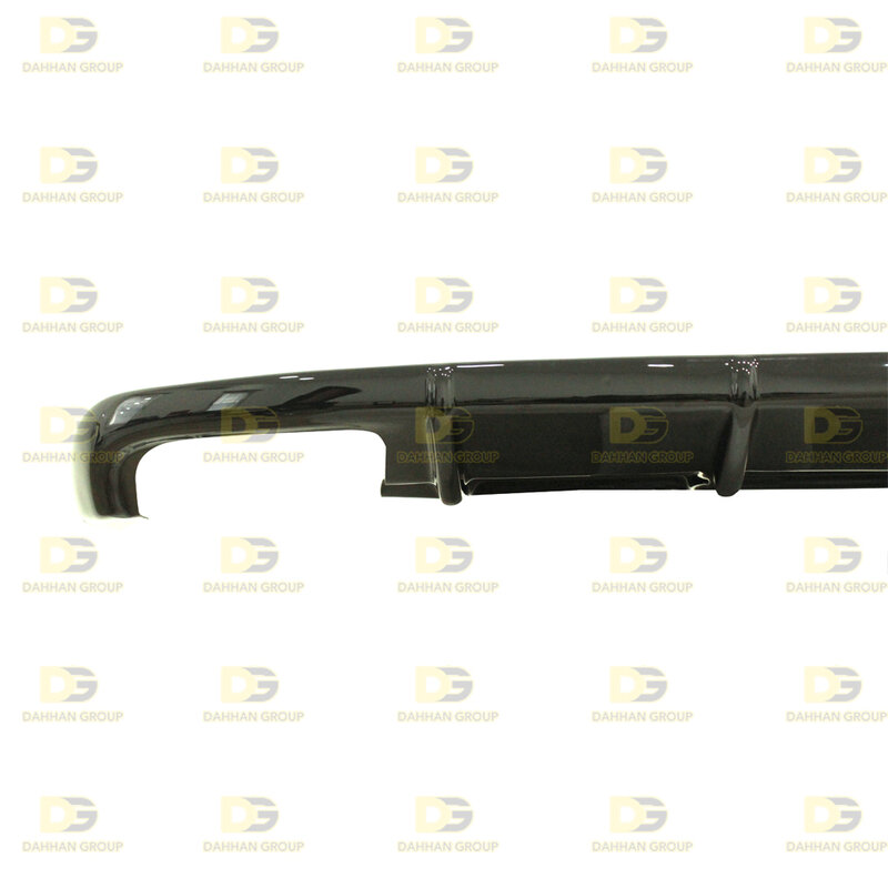 Skoda Superb MK3 2015 - 2020 Rieger Style Rear Diffuser Left and Right Single Output Piano Gloss Black High Quality Plastic