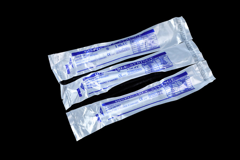 1 мл пластиковый одноразовый шприц для заправки, стерильная индивидуально упакованная питательная упаковка, без игл