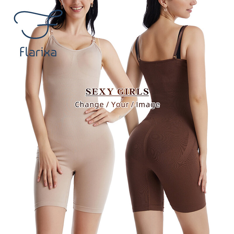 Flarixa 슬리밍 벨트 Tummy Shaper Seamless 여성용 허리 트레이너 바인더 Bodysuit Shapers Body Shapewear 버트 리프터 플러스 사이즈