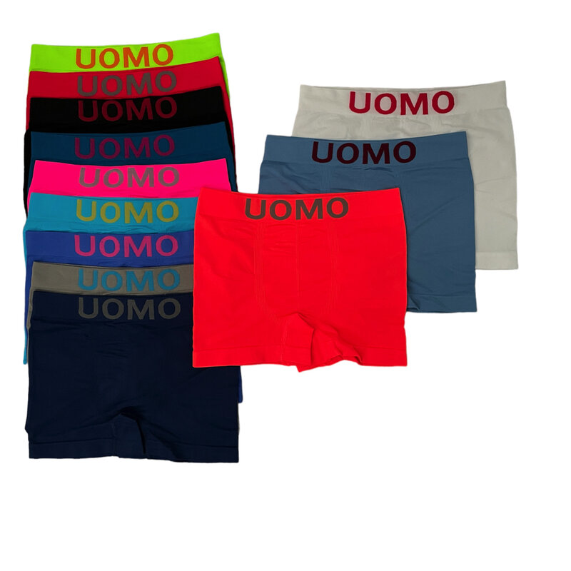 12 Underpants BOXER UOMO Size Seamless S-M-L-XL Underwear slip Men sexy Breeches Bomb Breeches Spain