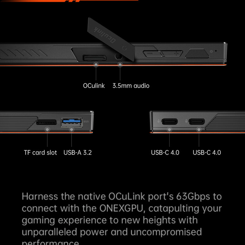Oneexplayer 휴대용 핸드헬드 게임 콘솔, OneXPlayer X1 64G 인텔 코어 울트라 7 155H Oculink, 5 월 말 배송, 선주문 신제품