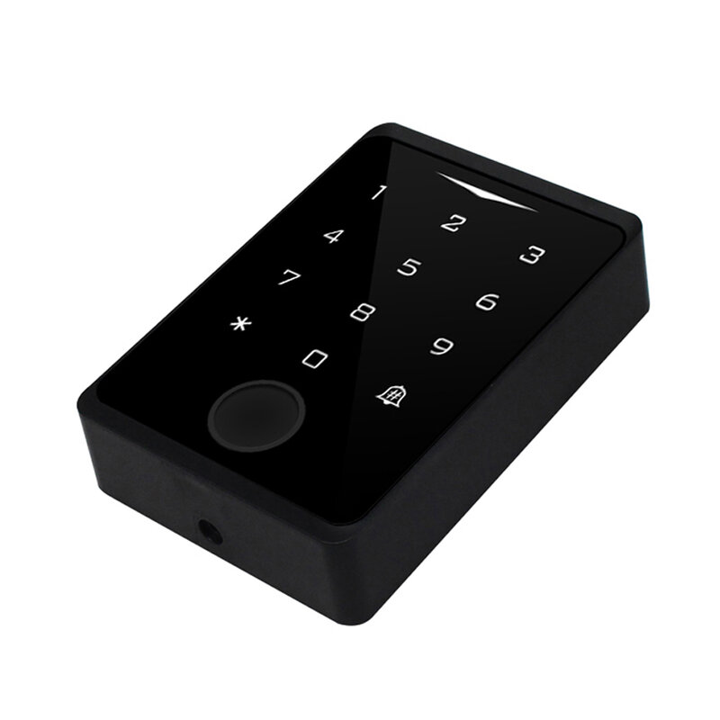 2.4G Wifi Tuya Keypad Kontrol Akses Sidik Jari Luar Ruangan 125Khz Pembaca RFID Lampu Belakang Sentuh Pembuka Kunci Pintu Tahan Air