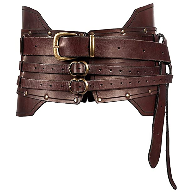 Cintura rinascimentale medievale con Design regolabile Steampunk vita Costume accessorio cavaliere vichingo cintura antica per donna uomo