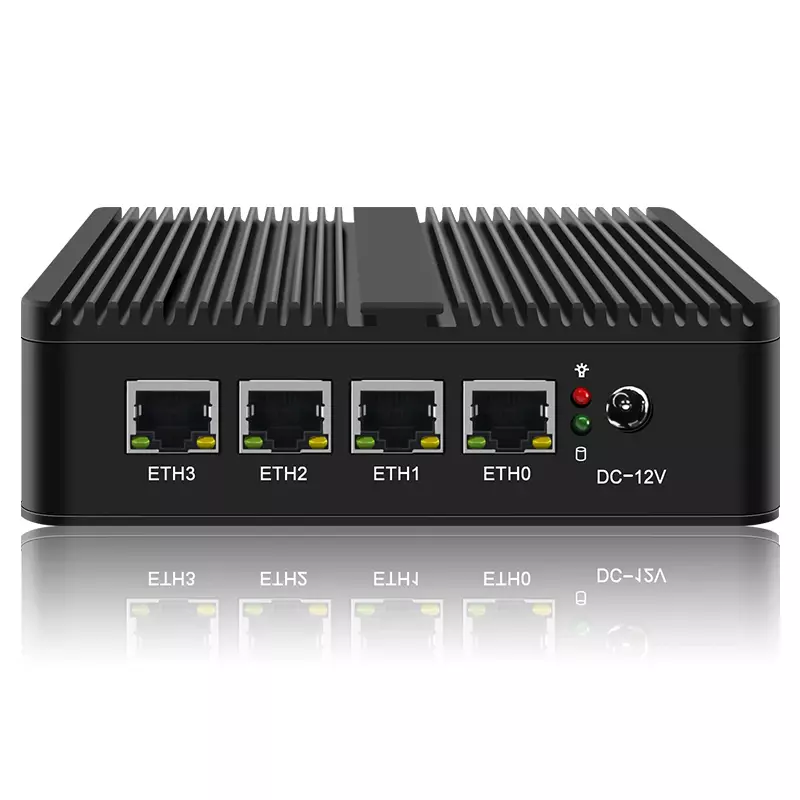 J4125 lüfter loser 2,5g router nano mini pc 4 intel i226 i225 2,5 gbe nics firewall router host pc opnsense vmware esxi proxmox AES-NI