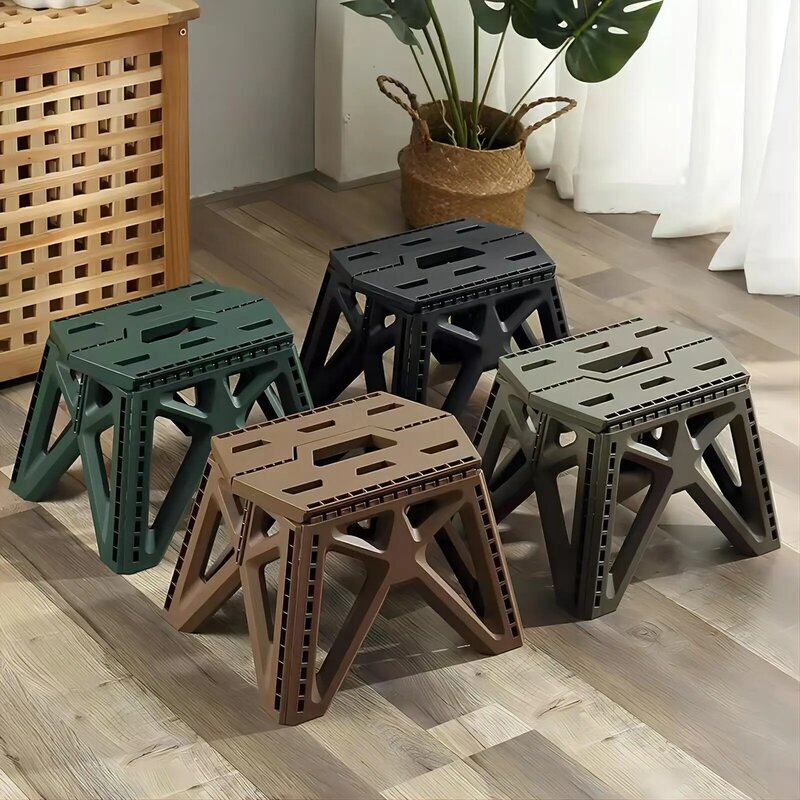 Outdoor small stool portable folding stool high load bearing durable small chair fishing stool beach stool camping stool
