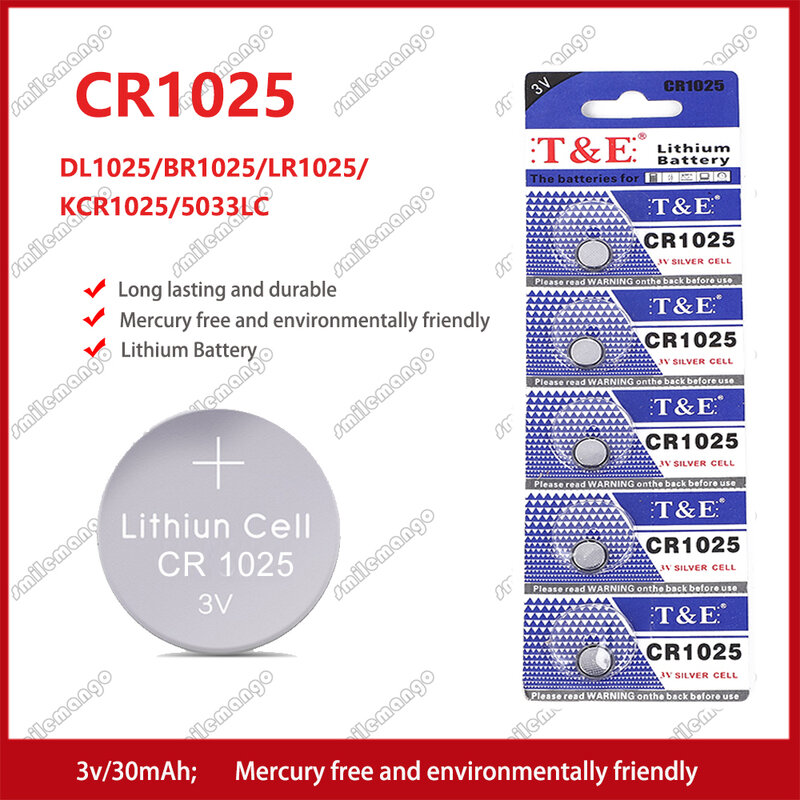 2 шт.-50 шт., Литиевые кнопочные батарейки 3 в CR1025 KL1025 BR1025 LM1025 DL1025 CR 1025 5033LC