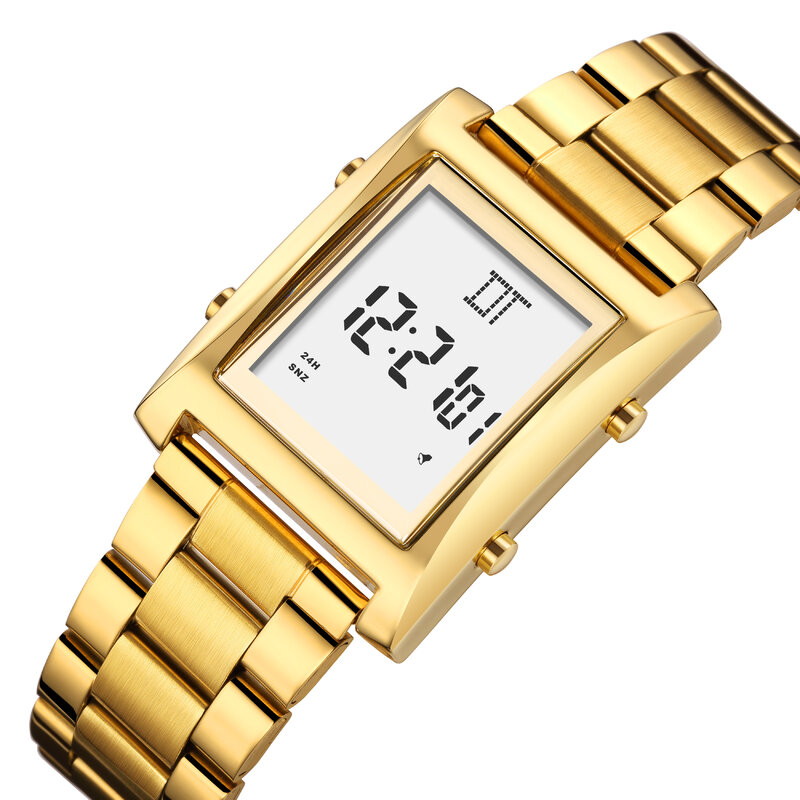 Montre-bracelet numérique étanche pour homme, montre-bracelet électronique, horloge masculine Shoous, zones me, alarme, nouvelle mode, 2023
