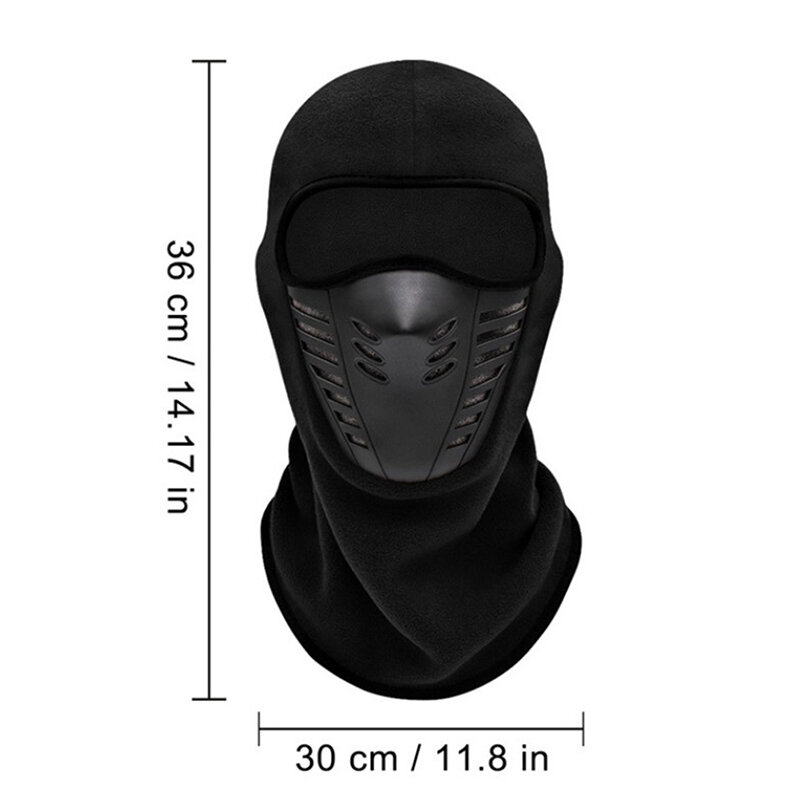 Balaclava de lã térmica para motocicletas para homens e mulheres, máscara de esqui facial completa, protetor facial à prova de vento, ciclismo Balaclava, inverno