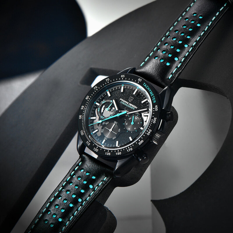 Pagani Design Moon Uhr für Mann Mode Quarzuhr wasserdichtes Skelett Sport Chronograph ar Saphirglas Reloj Hombre