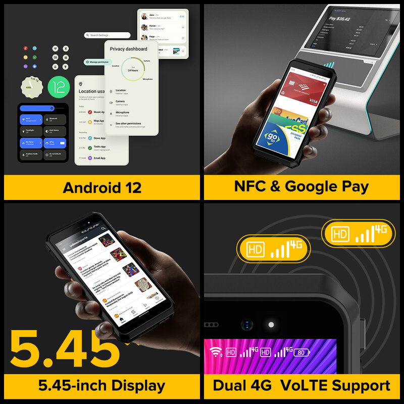 Ulefone-Power Armor X11 Pro telefone robusto, Smartphone à prova d'água, NFC, 2.4G, 5G WiFi Telemóveis, 8150 mAh, 64GB ROM, Versão Global