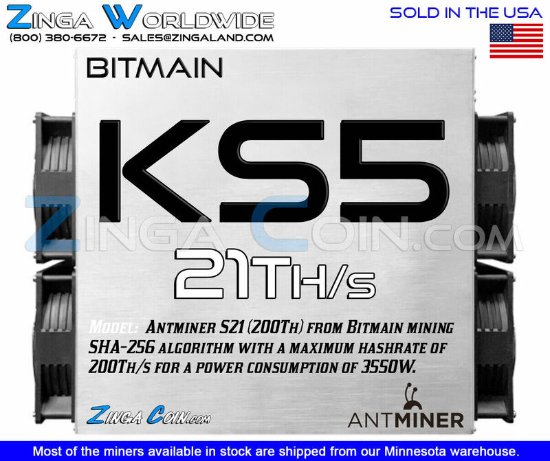 Bitmain-antminer ks5 21t 21t asic coin, btc em estoque, compre 10, compre 6 grátis