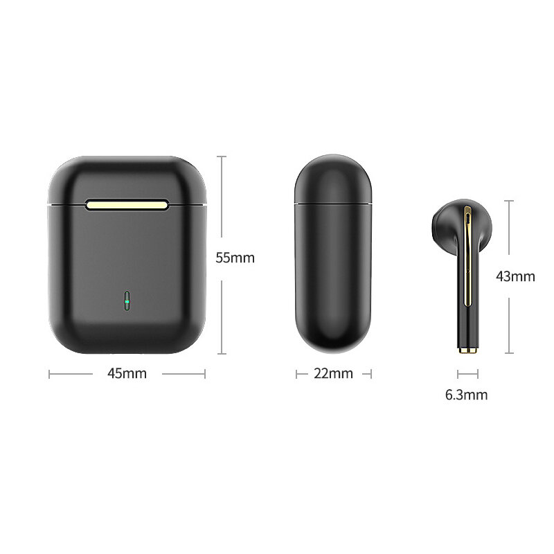 Oordopjes Echt Draadloze Oortelefoon Ruisonderdrukking Update Bluetooth 5.3 Headset HD Muziek Hoofdtelefoon In-Ear Handsfree Met Microfoon