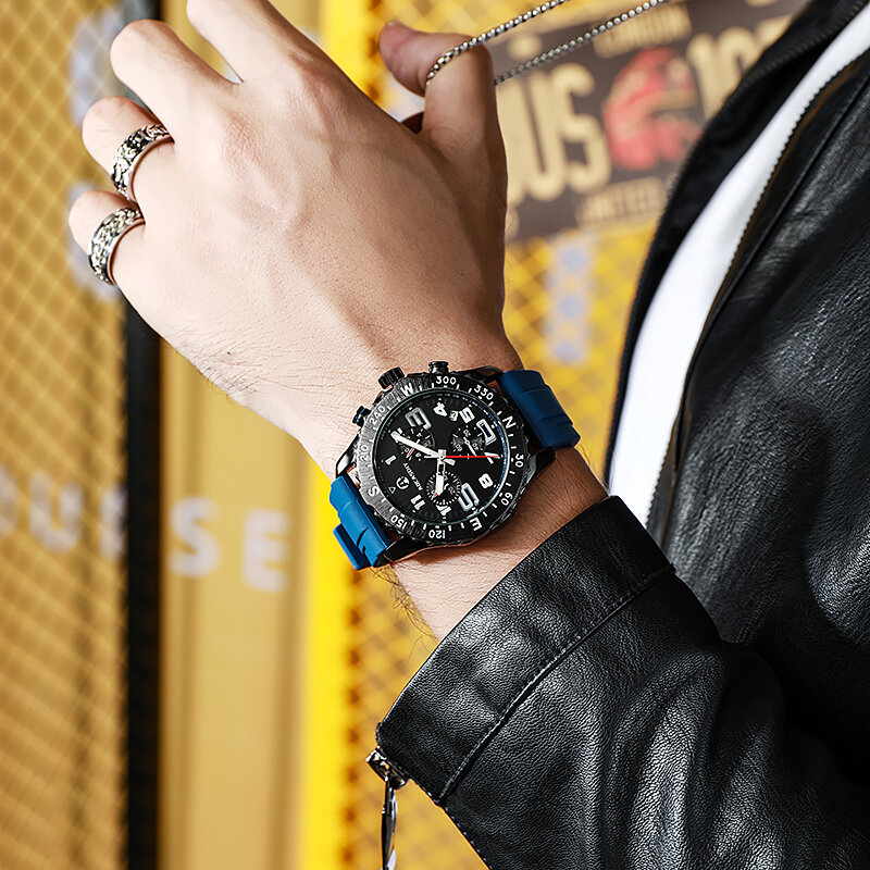 2023 fashion business sports Silicone Tape multi-function belt calendar luxury brand professional series ENDURANCE quartz watch