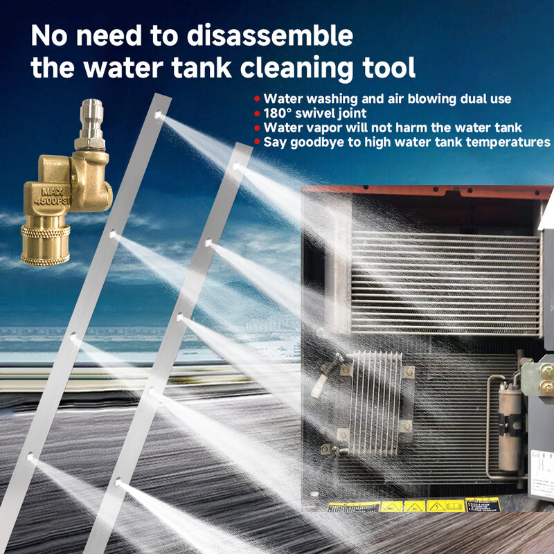 Zwaar Voertuig Watertank Verwijdering-Vrije Radiator Condensor Reinigingsgereedschap Water En Stoom Dual-Use Met 1/4 Voor Grote Vrachtwagens