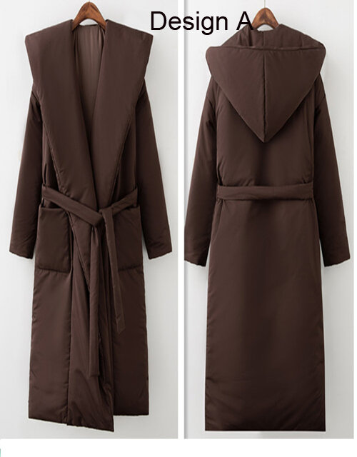 Женская зимняя куртка, стильная Толстая теплая длинная парка, Женская водонепроницаемая верхняя одежда, пальто, новинка 2024