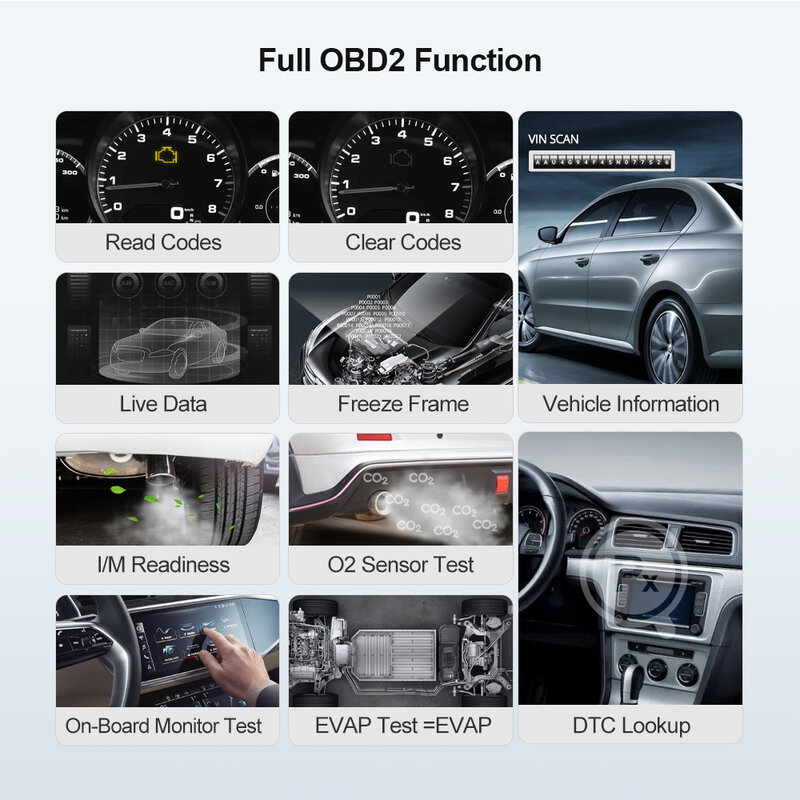 車の診断ツール,OBD2自動スキャナー,すべての自動車用,コードリーダー,pk elm327