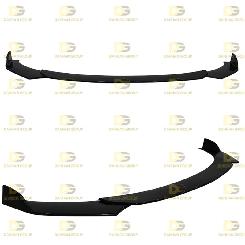 Universal For All Cars Front Splitter 3 Pieces For all Cars Piano Gloss Black Surface High Quality ABS Plastic Car Kit