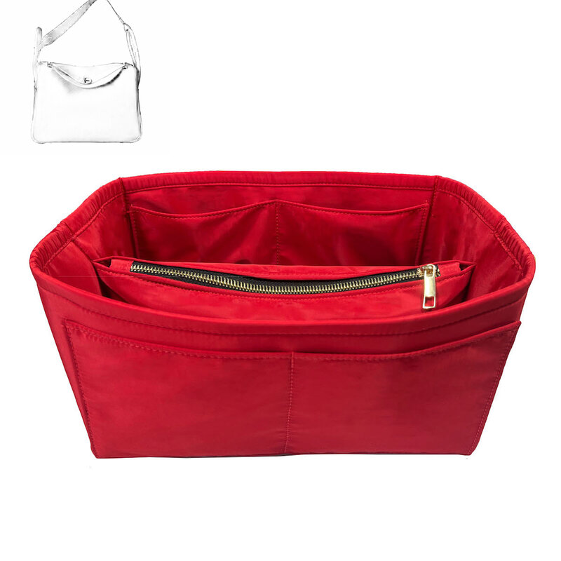 For lindy 26 30 34 Insert Bags Organizer Makeup Handbag Inner Purse Portable base shaper Premium nylon(Handmade）
