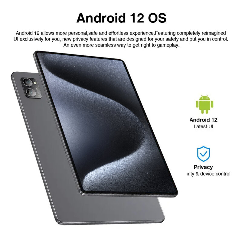 Tableta 5G Android 2024, 16GB de RAM, 1TB de ROM, 16MP, 32MP, 12,0 mAh, 10 núcleos, WIFI, Bluetooth, 8800
