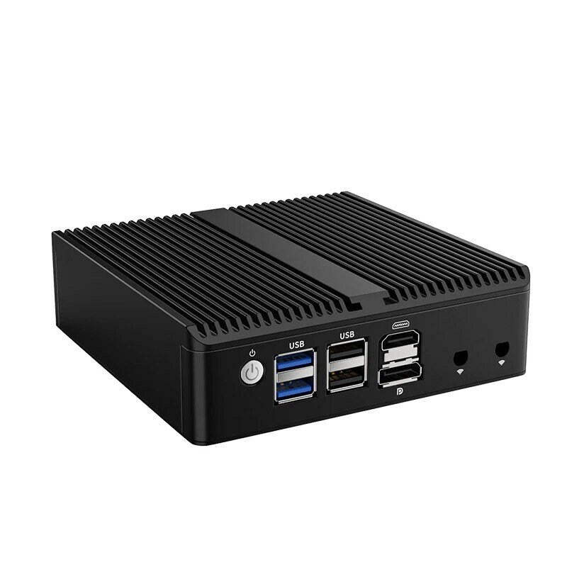 PfSense-enrutador suave Firewall N5105 N100 N6000 4xintel i226 2024G LAN 2xDDR4 NVMe, Mini PC sin ventilador HDMI2.0 DP AES-NI OPNsense, 2,5