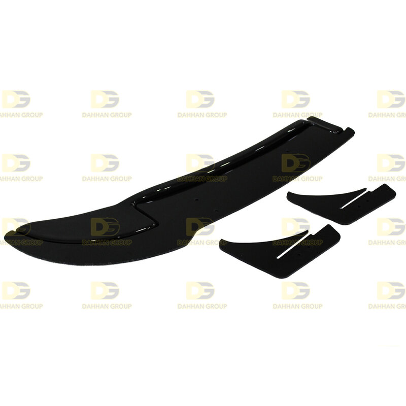 V.w golf mk6 r 2008 - 2012 difusor traseiro e extensão splitter bladee lábio spoiler asa piano gloss preto plástico de alta qualidade