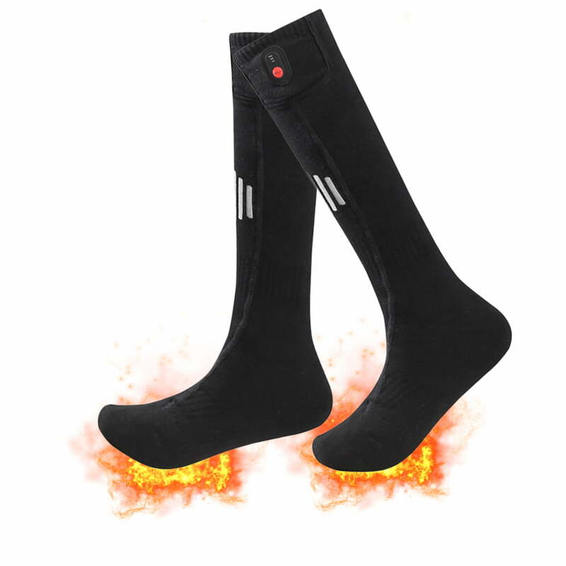 Chaussettes thermiques rechargeables pour temps froid, chaussettes chauffantes, bas chauds et isolés, escalade et randonnée
